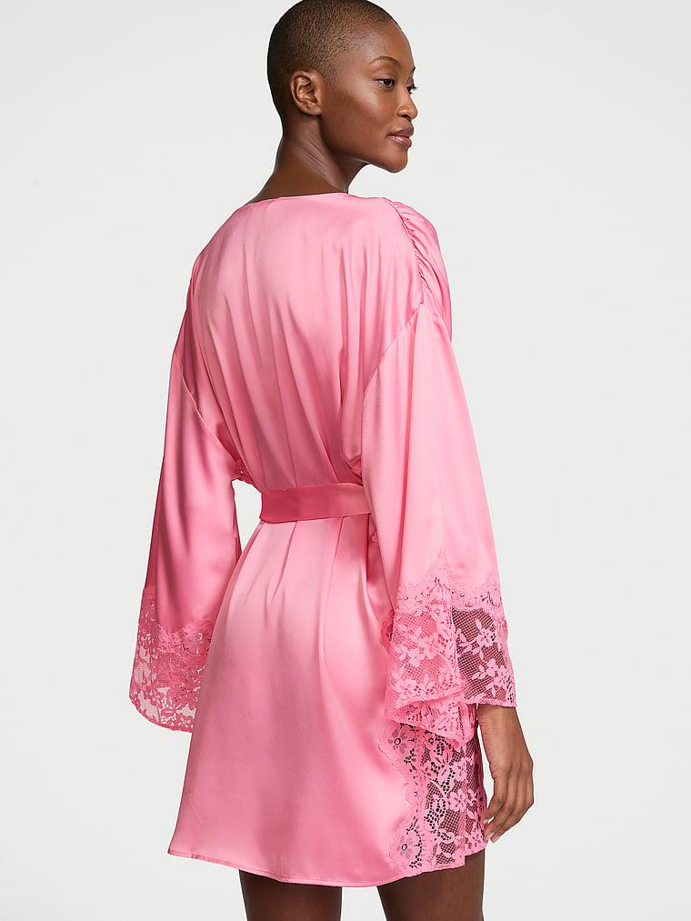 Victorias Secret Dream Dantelli Saten Sabahlık arka görünümü