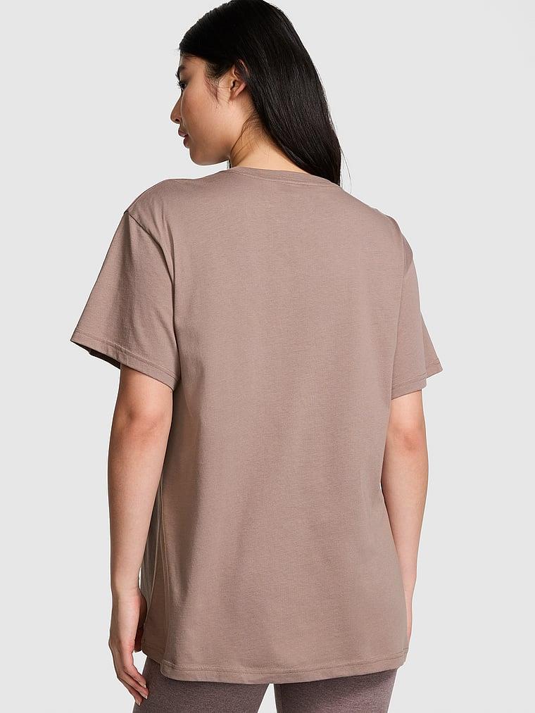 Pink Oversize Kısa Kollu Tisort arka görünümü