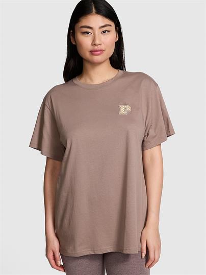 Pink Oversize Kısa Kollu Tisort
