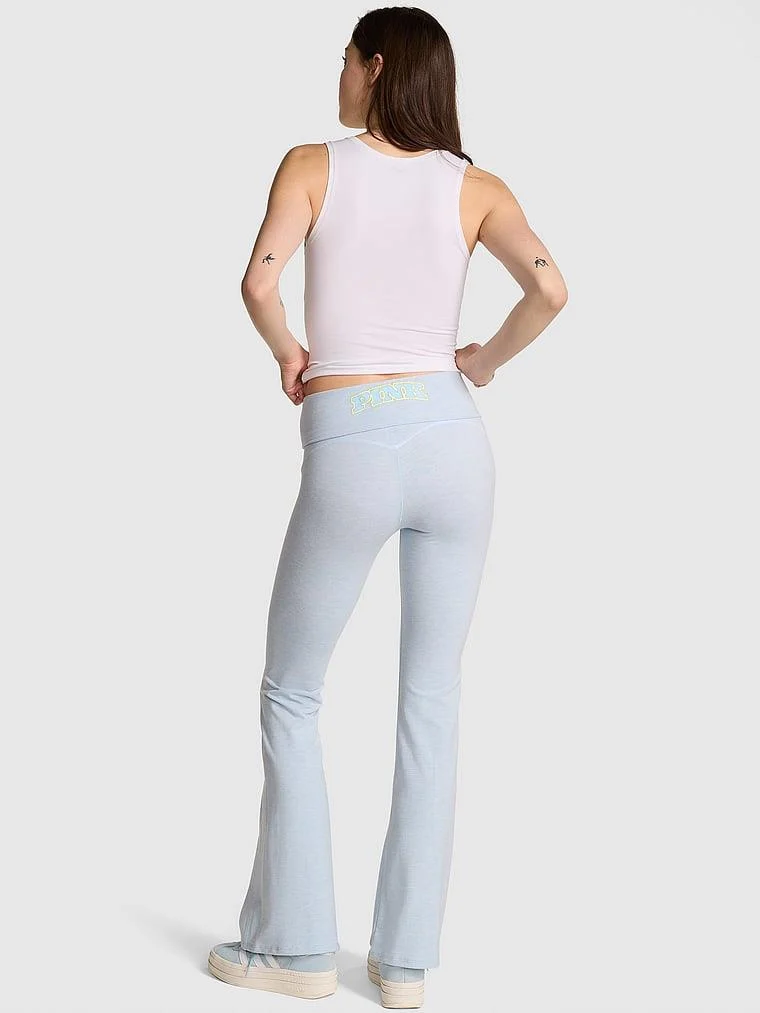 Pink All Day Beli Katlanabilen Ispanyol Paca Tayt arka görünüm