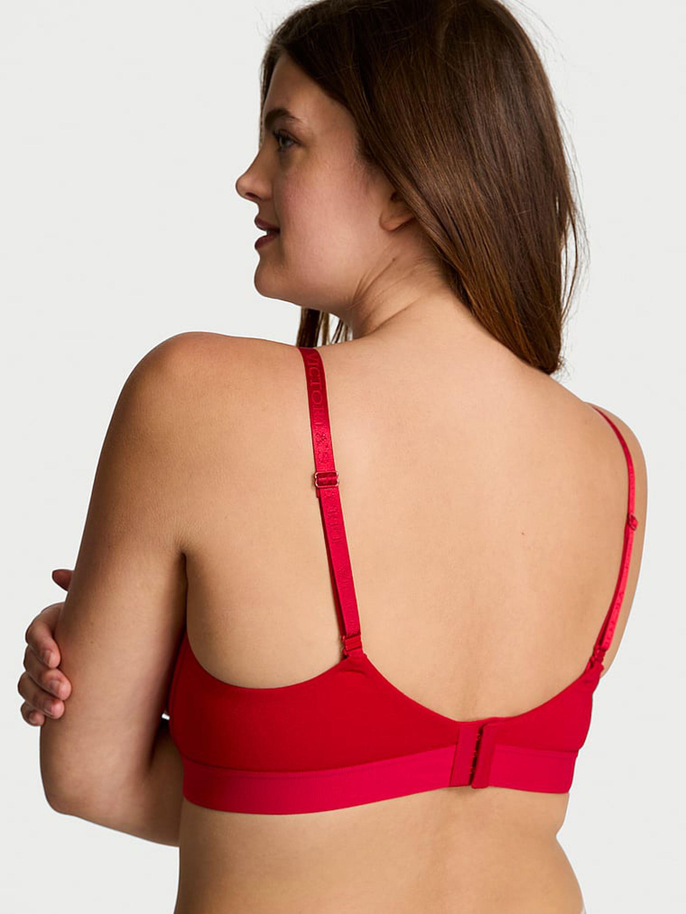 Işıltılı Logo Detayli Push Up Perfect Shape Sütyen arka görünümü
