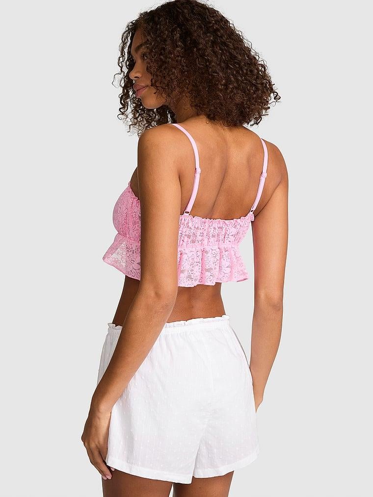 Pink Coastal Cutie Pijama Sortu arka görünümü