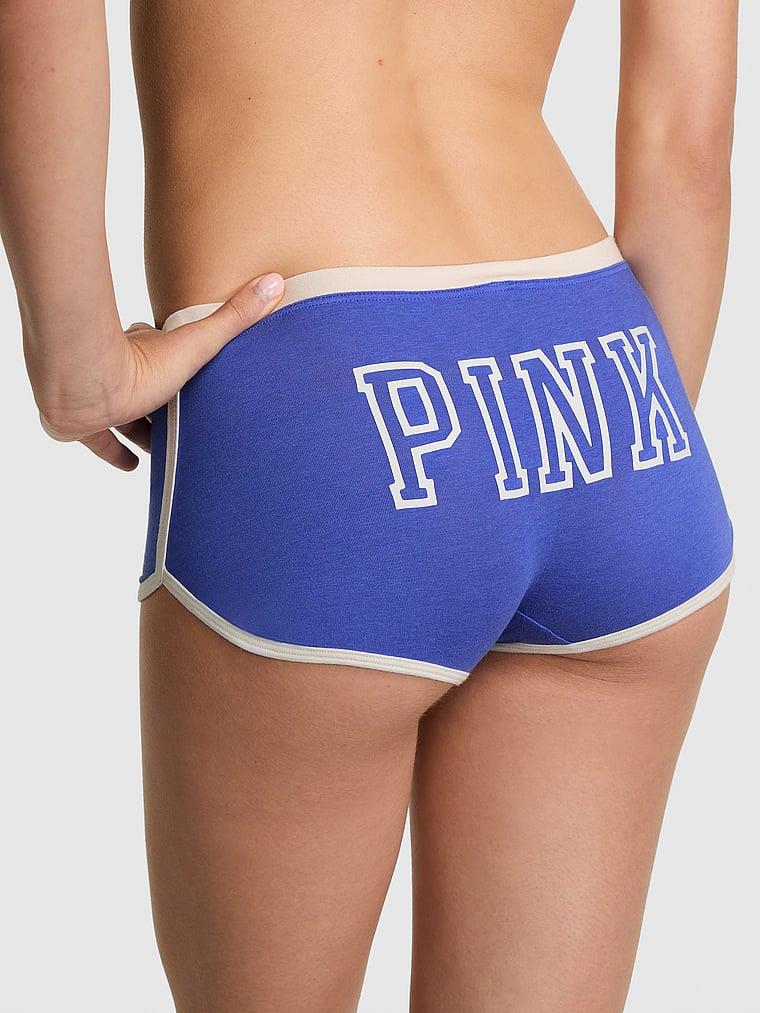 Pink Pamuklu Boyshort Kulot arka görünümü