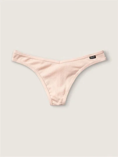 Pink Pamuk Tanga Kulot