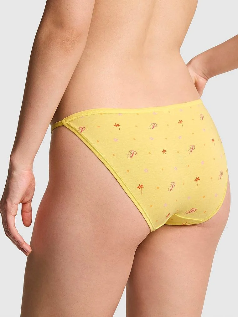 Pink Pamuklu Askili Bikini Kulot arka görünüm