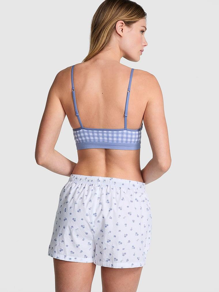 Pink Tencel Boxy Pijama Sortu arka görünümü