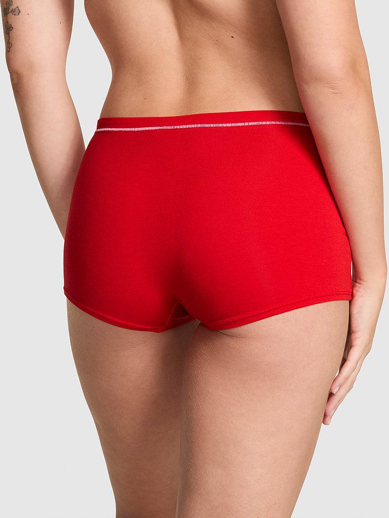 Pink Pamuklu Boyshort Kulot arka görünümü