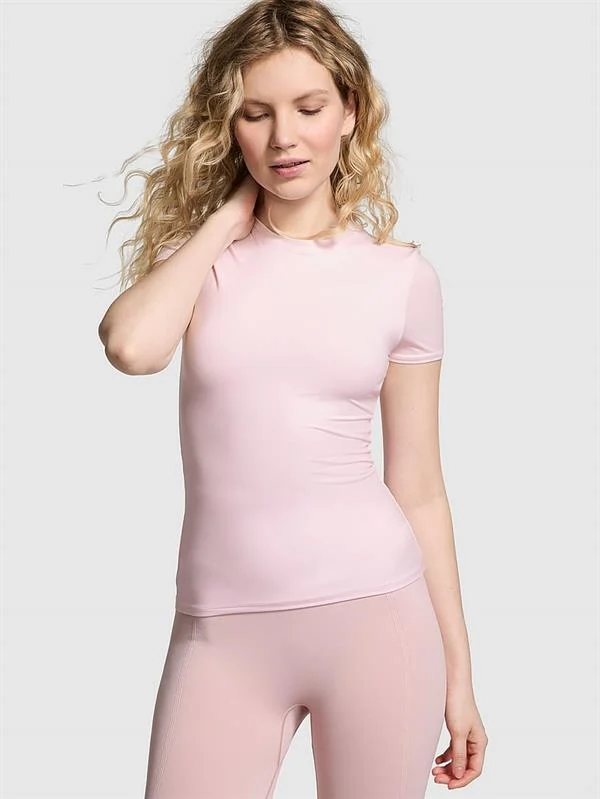 Pink Base Esnek Kısa Kollu Tisort