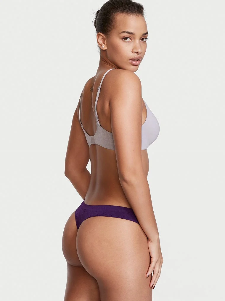 Seamless Pointelle Tanga arka görünüm