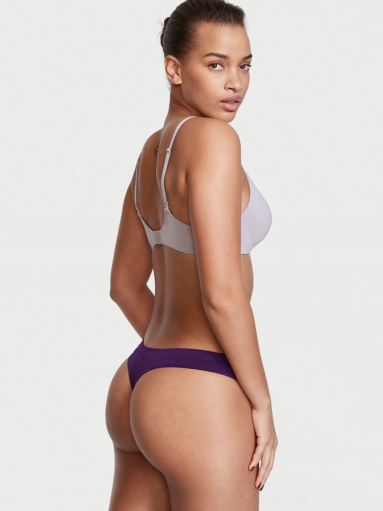 Seamless Pointelle Tanga arka görünümü