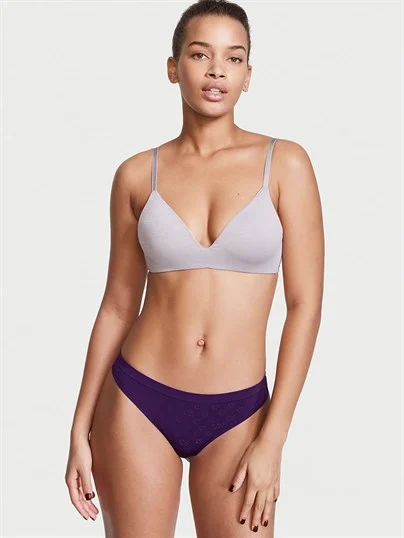 Seamless Pointelle Tanga ön görünüm
