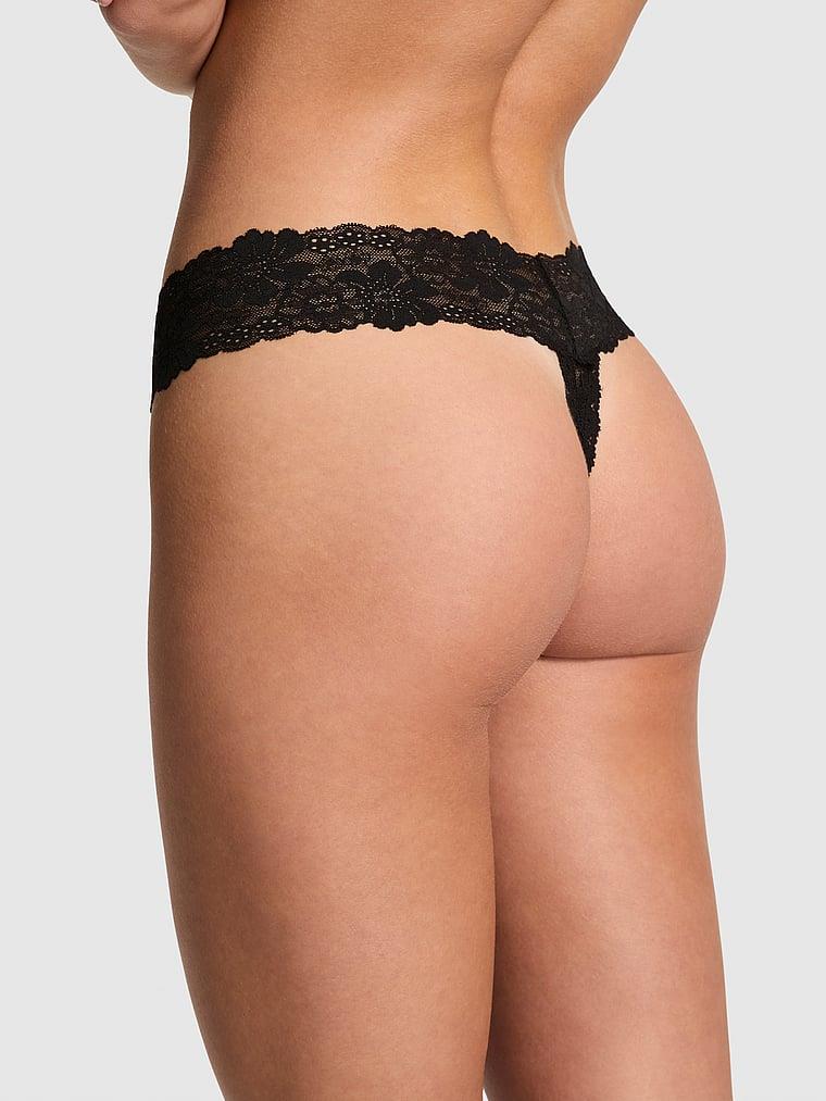 Pink Wink Dantelli Tanga arka görünümü