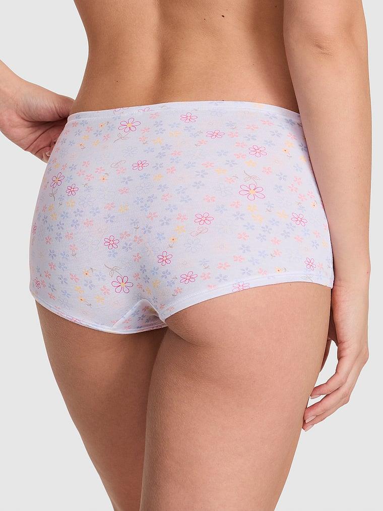 Pink Logolu Pamuklu Boyshort Kulot arka görünümü