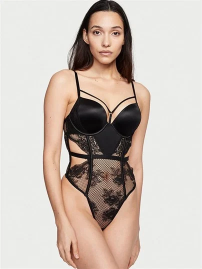 Bombshell Cicek Desenli File Teddy ön görünüm