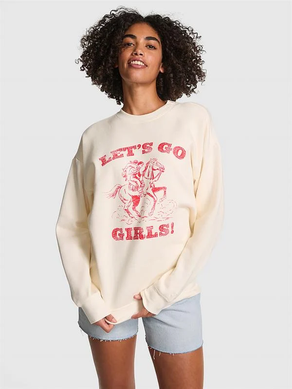 Pink Ivy Oversize Sweatshirt ön görünüm
