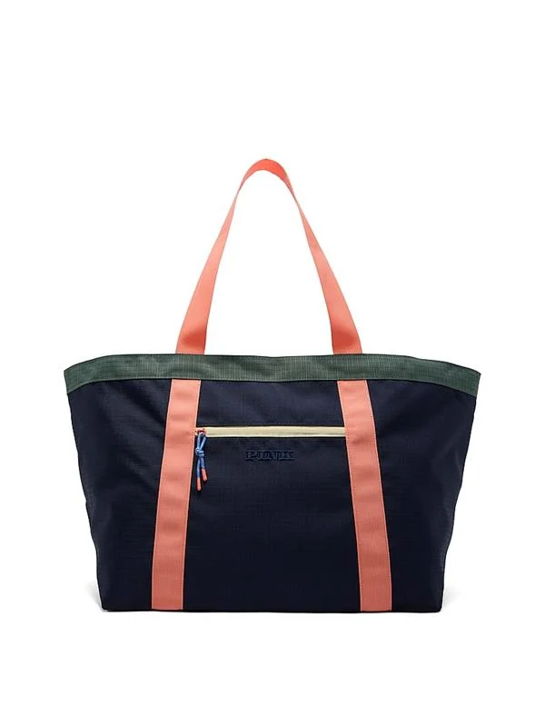 Pink Logolu Tote Çanta