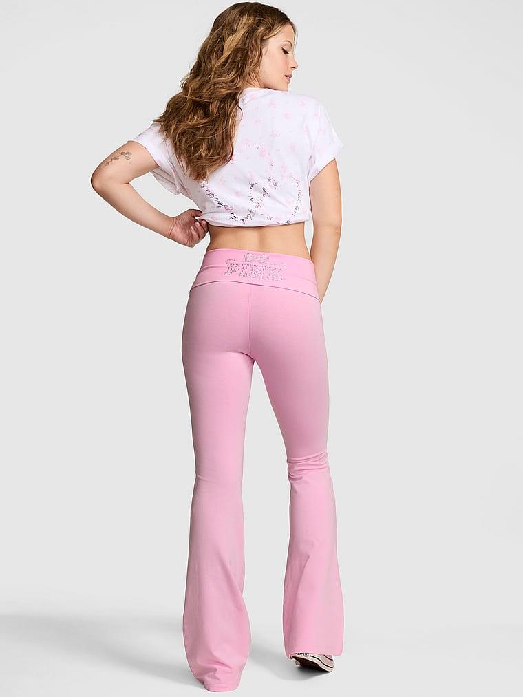 Pink Pink X Loveshackfancy Beli Katlanabilen Ispanyol Paca Tayt arka görünümü