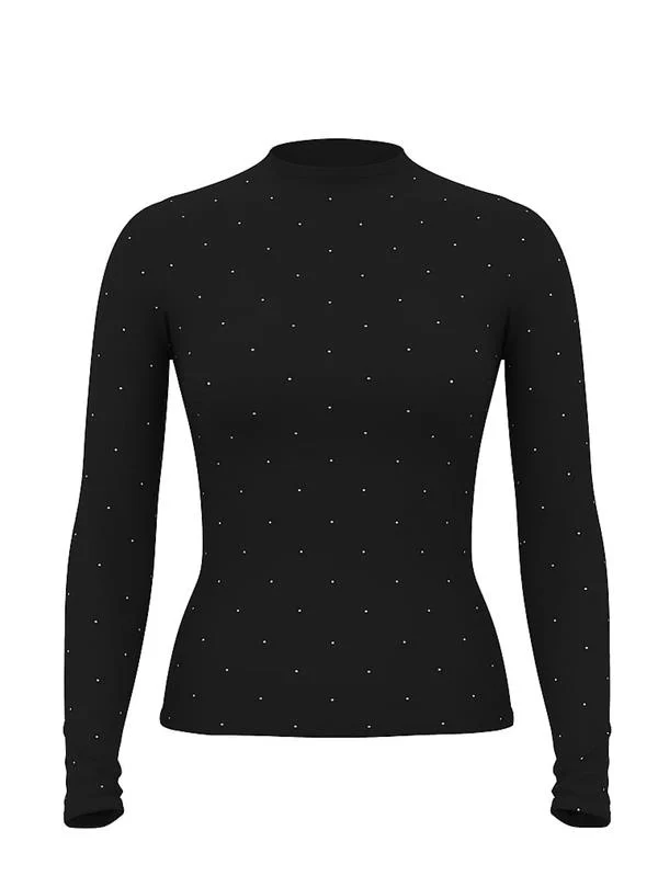 Pink Base Stretch Uzun Kollu Tisort