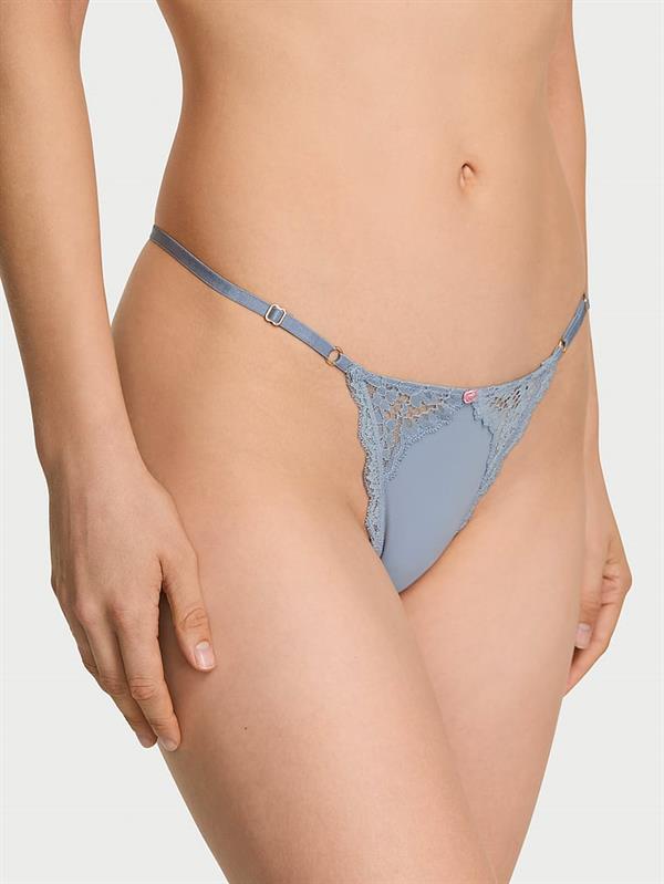 Dantelli Ayarlanabilir V String Kulot ön görünüm