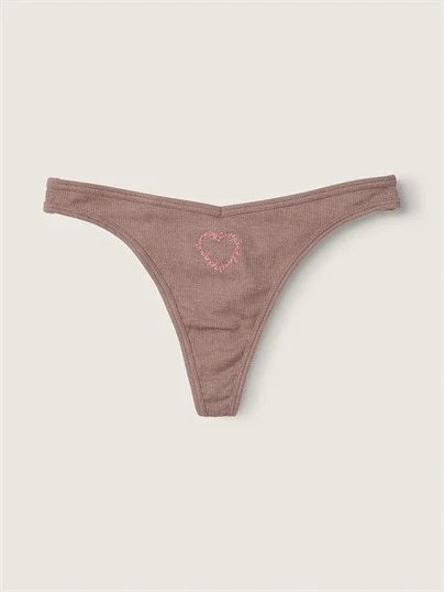 Pink Pamuklu Tanga Kulot ön görünüm