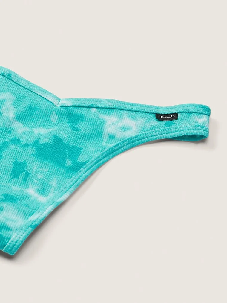 Pink Pamuk Tanga Kulot arka görünüm