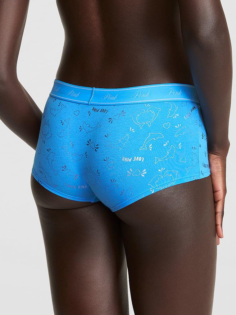 Pink Logo Detayli Boyshort Kulot arka görünüm