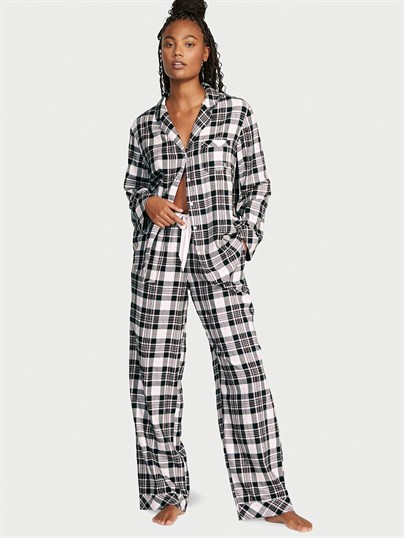 Flanel Uzun Pijama Takimi