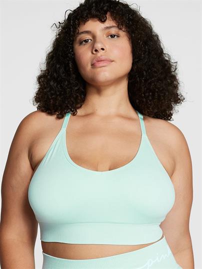 Pink Seamless Racerback Sporcu Sütyeni