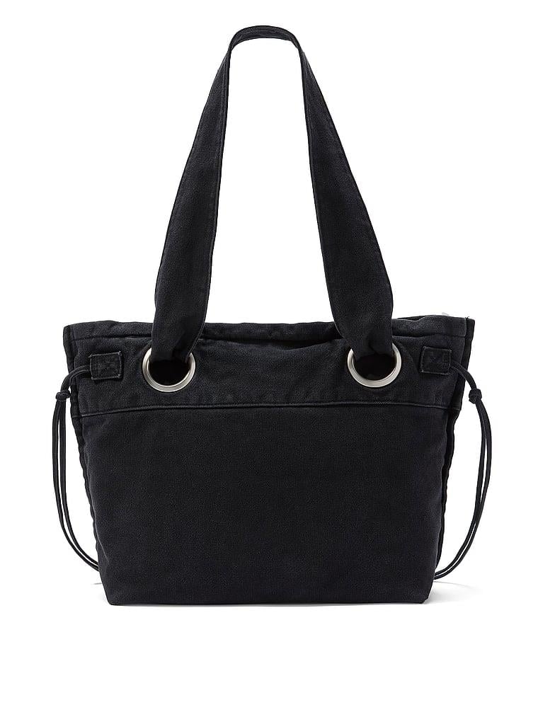 Pink Kanvas Tote Çanta arka görünüm