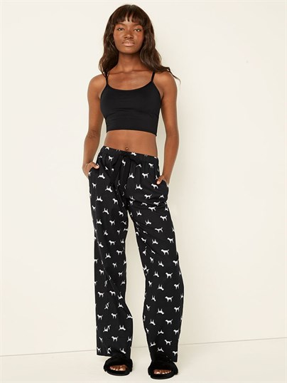 Pink Flanel Pijama Alti