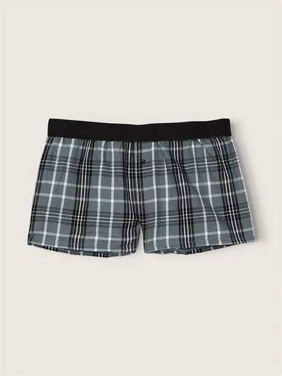 Pink Flannel Pijama Boxer ön görünüm