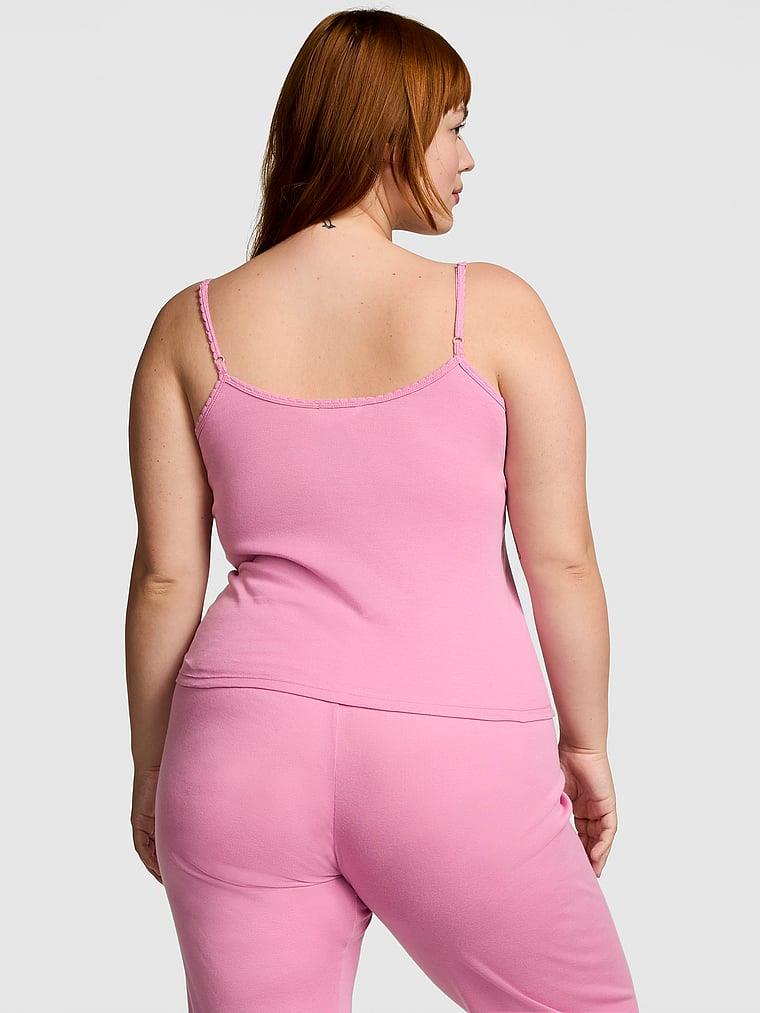 Pink Spill The Tea Pamuklu Uzun Pijama Takimi arka görünümü