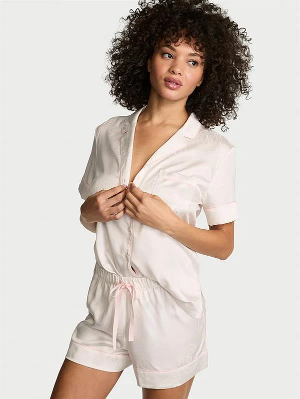 Signature Saten Kısa Pijama Takimi