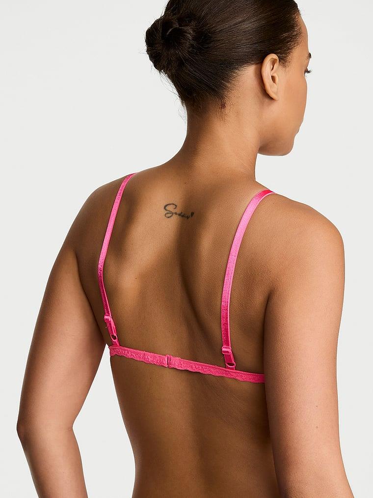 Dantelli Desteksiz Ucgen Bralet arka görünümü