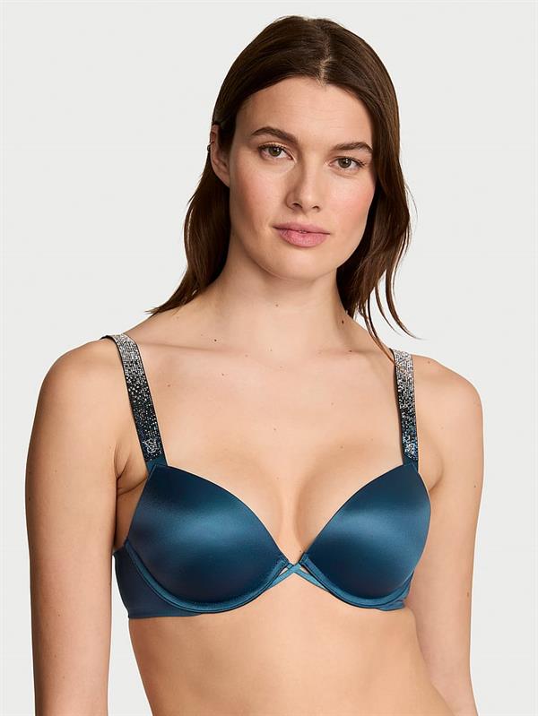 Işıltılı Askili Push Up Sütyen