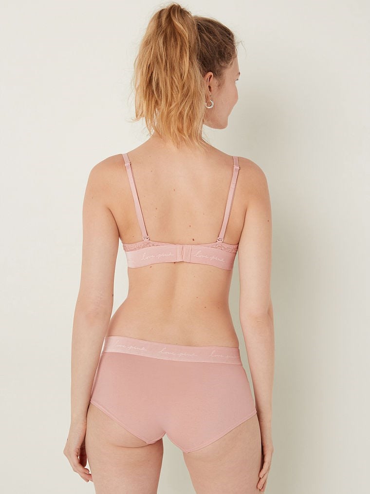 Pink Wear Everywhere Çok Yonlu Dantelli Push Up Sütyen arka görünümü