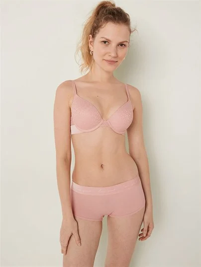 Pink Wear Everywhere Çok Yonlu Dantelli Push Up Sütyen ön görünüm