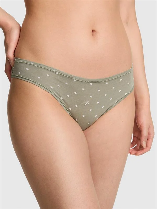 Pink Pamuklu Cheeky Kulot ön görünüm