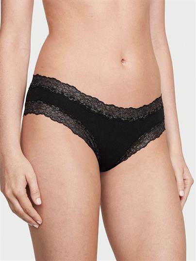 Kenarlari Dantelli Işıltılı Pamuklu Cheeky Kulot