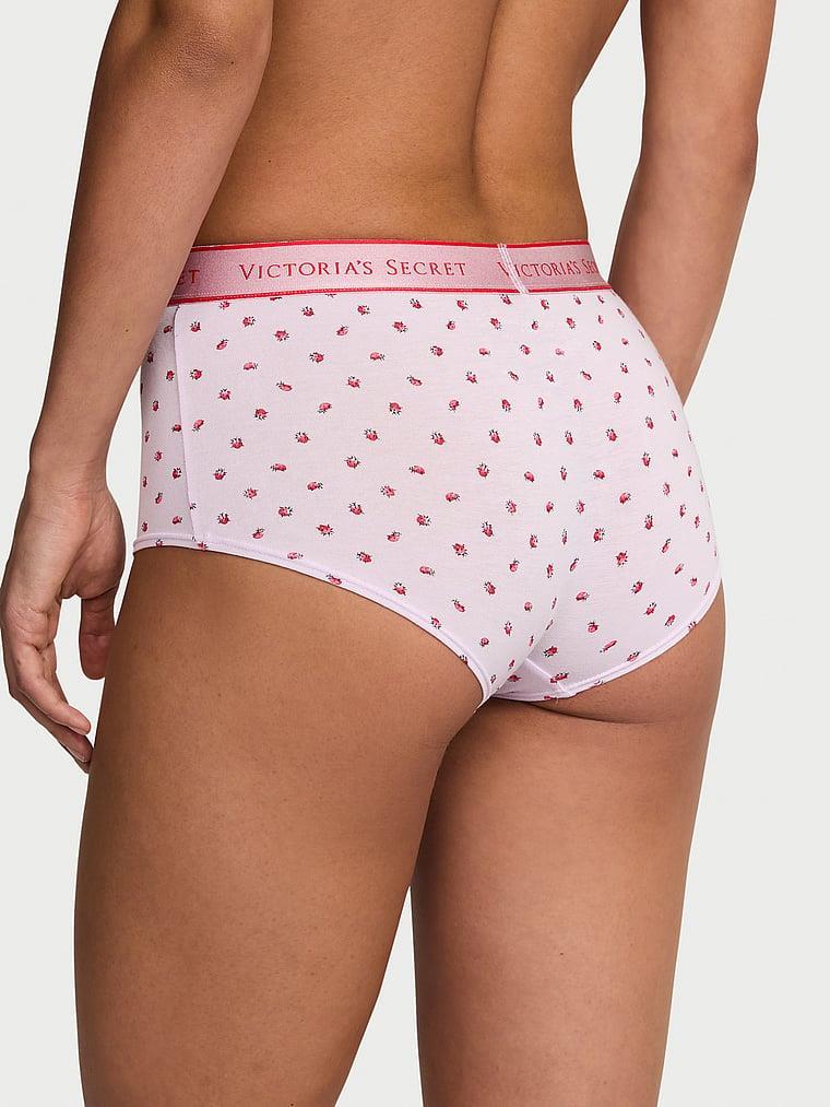 Logolu Pamuklu Boyshort Kulot arka görünümü