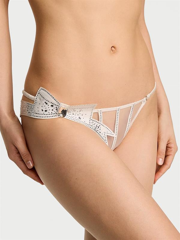 Atelier Victorias Secret Transparan Fiyonklu Askili Bikini Kulotu