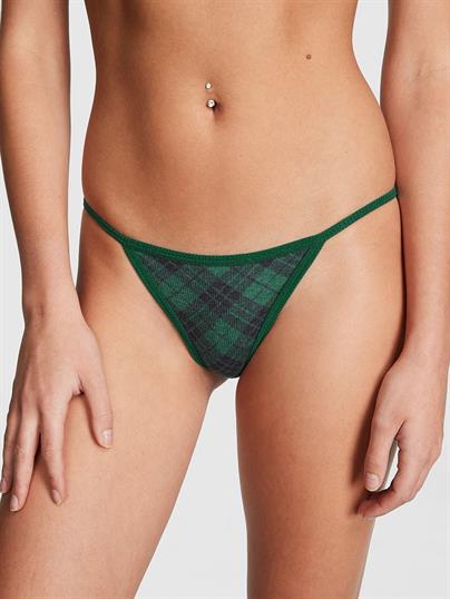 Pink Pamuklu V String Kulot ön görünüm