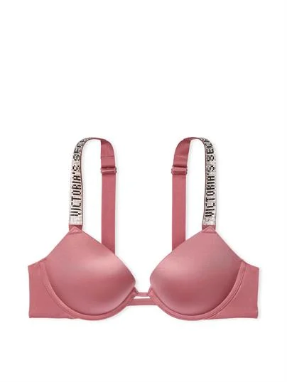 Işıltılı Askili Push Up Sütyen ön görünüm