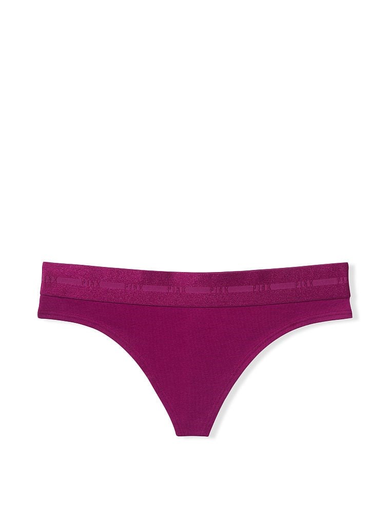 Victorias S Secret Pink Logolu Tanga arka görünümü