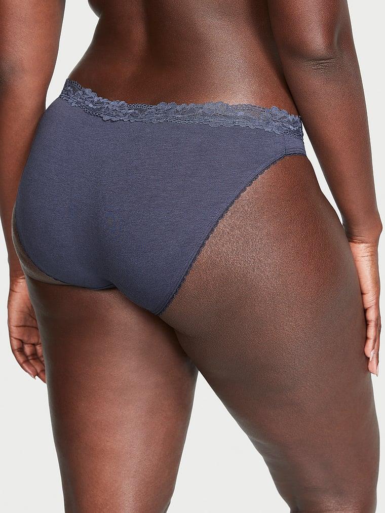 Beli Dantelli Pamuklu Bikini Kulot arka görünüm
