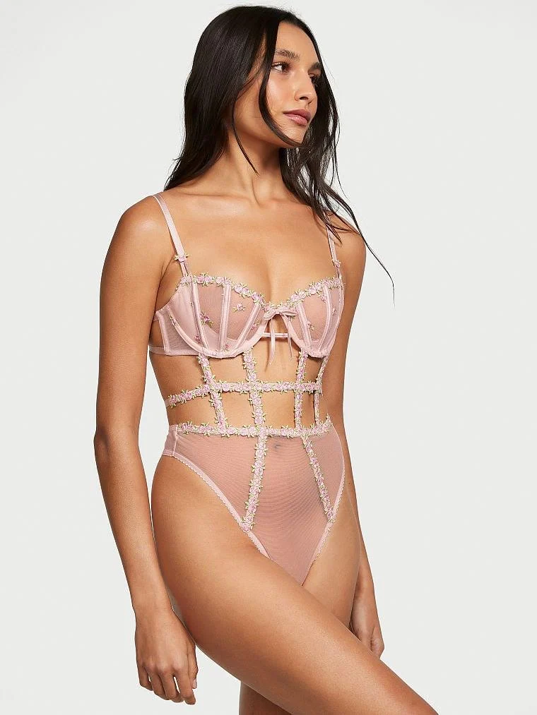 Wicked Astarsiz Rosebud Islemeli Teddy arka görünüm