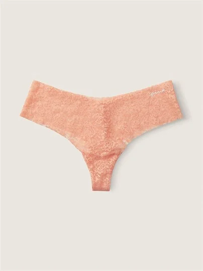 Pink Lazer Kesim Yumuşak Dantelli Tanga Kulot ön görünüm