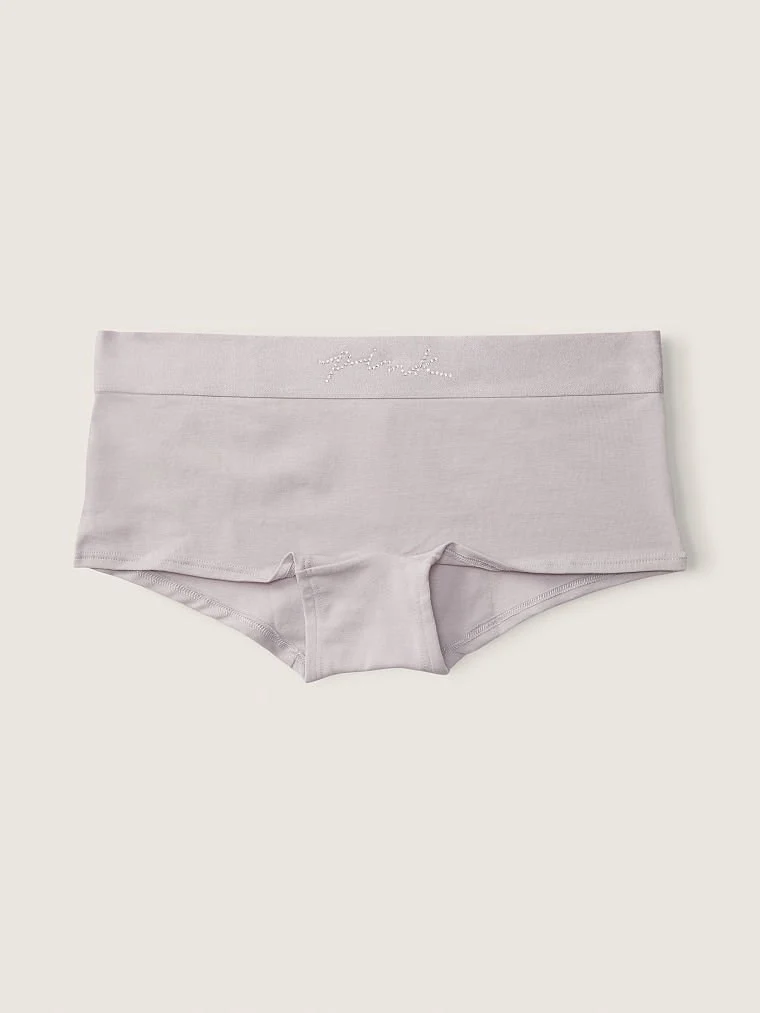 Pink Logo Boyshort Kulot arka görünüm