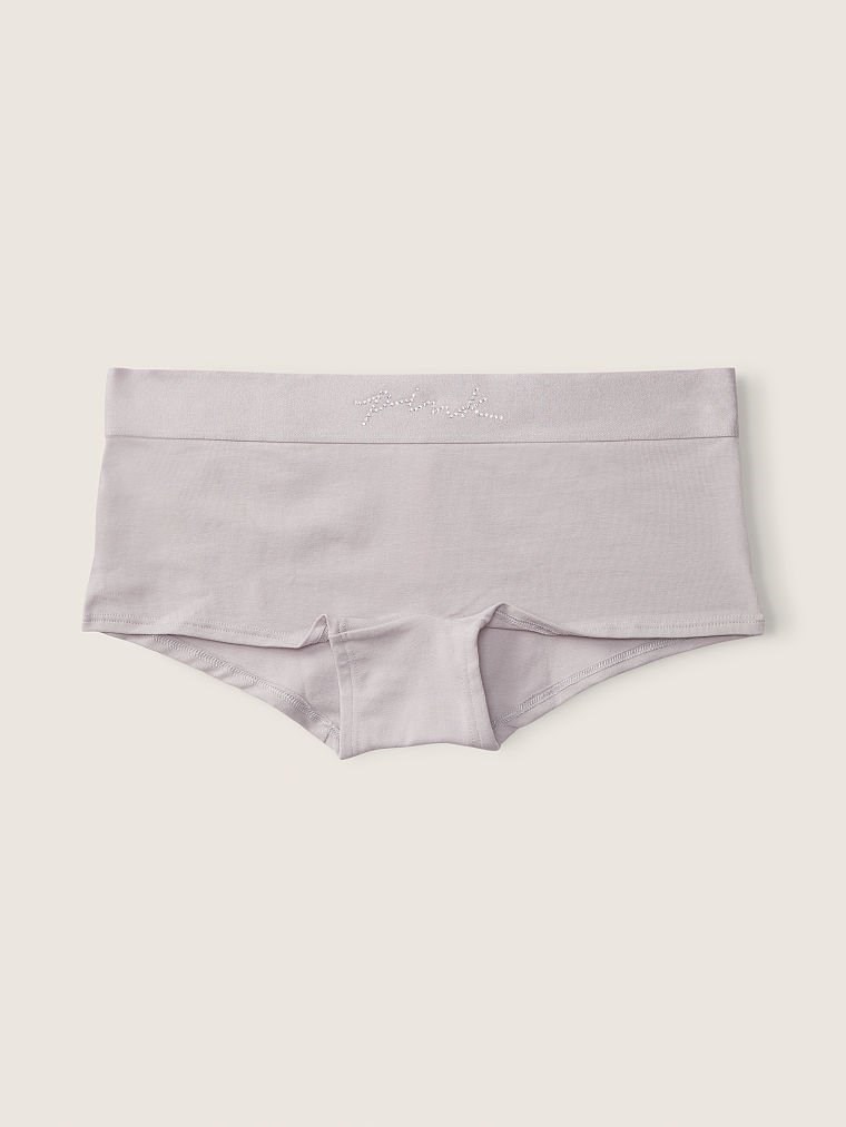 Pink Logo Boyshort Kulot arka görünümü