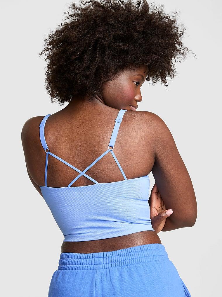 Pink Seamless Kalin Askili Atlet arka görünüm
